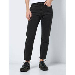 Rechte jeans met hoge taille NOISY MAY. Denim materiaal. Maten Maat 28 US - Lengte 30. Zwart kleur