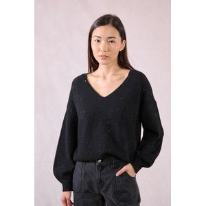 MOLLY BRACKEN - Oversized Trui - Zwart - Polyester