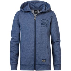 Zip-up hoodie in molton. PETROL INDUSTRIES. Molton materiaal. Maten 16 jaar - 174 cm. Blauw kleur