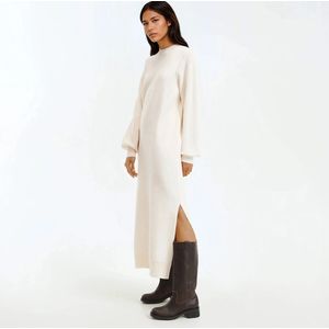 LA REDOUTE COLLECTIONS - Lange Trui-jurk - Ivoor - Lange Mouwen