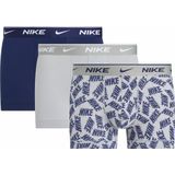 NIKE - Boxershorts - Grijs - Set van 3 - Stretch Katoen