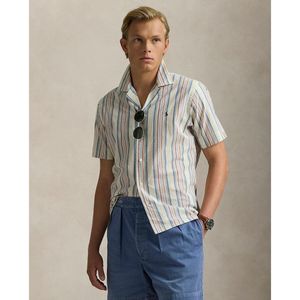 POLO RALPH LAUREN - Gestreept Hemd - Gebroken Wit/Multicolor Rood - Katoen