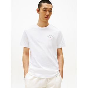 TOMMY HILFIGER - Grafisch Hotel T-shirt - Wit - Katoen