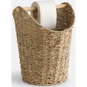 Baleo - Toiletrolhouder - Naturel - Riet en Gevlochten Zeegras