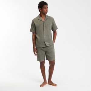 Pyjama in tetra LA REDOUTE COLLECTIONS. Katoen materiaal. Maten S. Groen kleur