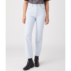 Wijde jeans met hoge taille WRANGLER. Denim materiaal. Maten Maat 30 (US) - Lengte 32. Blauw kleur