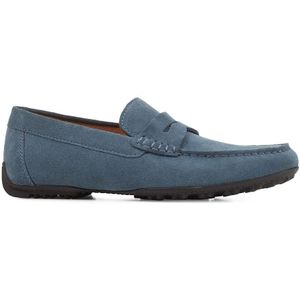 Ademende loafers in leer Kosmopolis + Grip GEOX. Leer materiaal. Maten 40. Blauw kleur