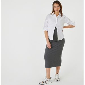 LA REDOUTE COLLECTIONS - Kokerrok - Donker Mêleegrijs - Polyester