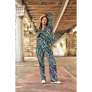 LA PETITE ÉTOILE - CHANICE - Hemd - Blauw/Groen - Viscose