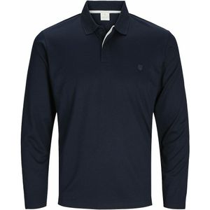 Rechte polo met lange mouwen JACK & JONES. Katoen materiaal. Maten XS. Blauw kleur