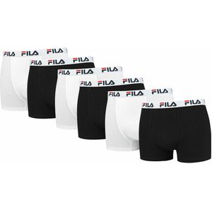 FILA - Set van 6 Boxershorts - Wit - Katoen