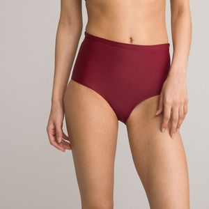 Bikinislip met platte buik effect LA REDOUTE COLLECTIONS.  materiaal. Maten 36 FR - 34 EU. Rood kleur