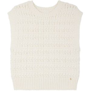 DES PETITS HAUTS - ASTRID - Mouwloze Trui - Ecru - 40% Wol 40% Polyamide 20% Alpaca
