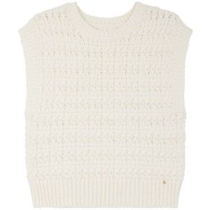 DES PETITS HAUTS - ASTRID - Mouwloze Trui - Ecru - 40% Wol 40% Polyamide 20% Alpaca