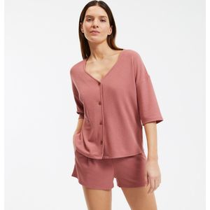 LA REDOUTE COLLECTIONS - Pyjashort - Roze - Gewafeld Jerseytricot