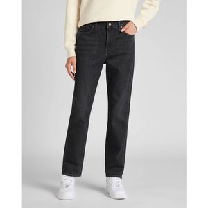 Rechte jeans Carol, hoge taille LEE. Denim materiaal. Maten Maat 32 (US) - Lengte 33. Grijs kleur