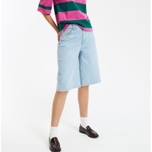 LA REDOUTE COLLECTIONS - Bermuda - Blauw - Katoen - 5-pocket