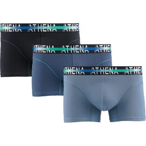 Set van 3 boxershorts Endurance 24H ATHENA. Katoen materiaal. Maten S. Blauw kleur