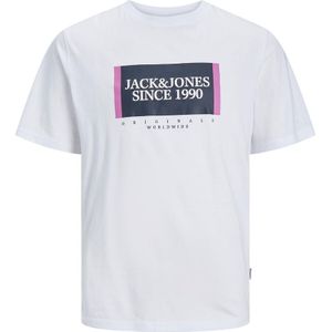 T-shirt met ronde hals JACK & JONES. Katoen materiaal. Maten XXL. Wit kleur