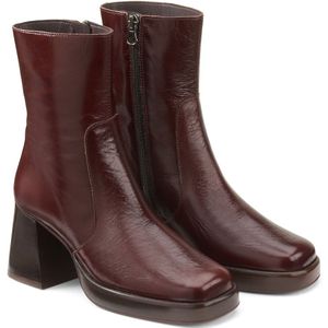 Bottines in glanzend leer Brigand JONAK. Leer materiaal. Maten 39. Kastanje kleur