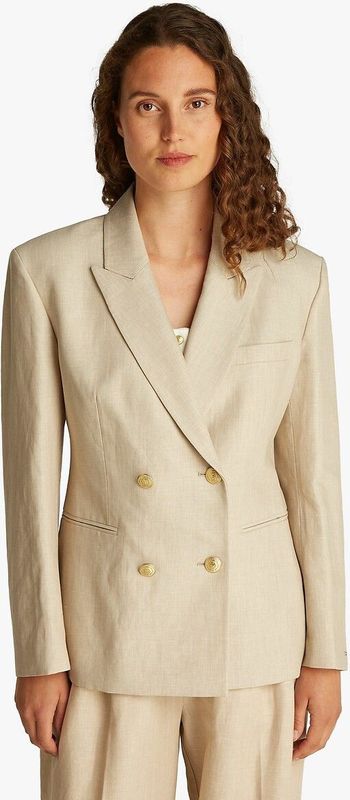 Regular fit blazer met dubbele knoopsluiting
