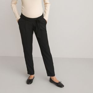 Rechte zwangerschapsbroek, met ceintuur LA REDOUTE COLLECTIONS. Polyester materiaal. Maten 42 FR - 40 EU. Zwart kleur