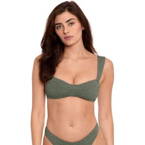 POLO RALPH LAUREN - Eyelet Solids - Bikini-BH - Olijfgroen - 87% Polyamide, 13% Elasthan