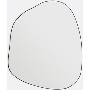 Ornica - Spiegel - Zwart - Metaal - Organische Vorm