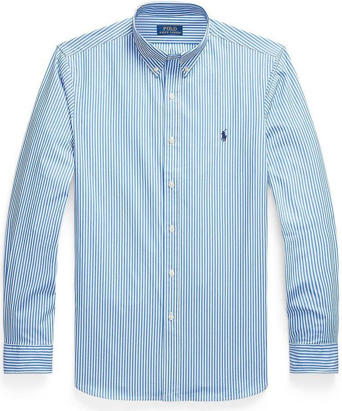 Polo Ralph Lauren - Aansluitend Hemd - Blauw/Wit - Katoen