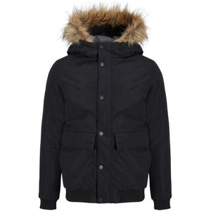 Parka met kap JACK & JONES JUNIOR. Polyester materiaal. Maten 12 jaar - 150 cm. Zwart kleur