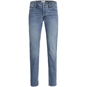 Slim jeans Glenn JACK & JONES. Katoen materiaal. Maten W34 - Lengte 30. Blauw kleur
