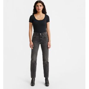 Rechte jeans 501® Original LEVI'S. Denim materiaal. Maten Maat 26 (US) - Lengte 30. Zwart kleur
