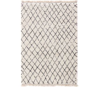 Vloerkleed in berber stijl, Madara LA REDOUTE INTERIEURS. Polypropyleen materiaal. Maten 120 x 170 cm. Wit kleur