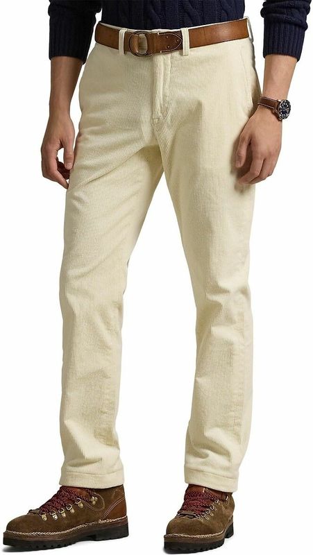 Polo Ralph Lauren, Heren, Broeken, Wit, Maat: W33 L32 Katoen,