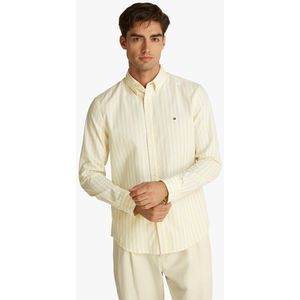 Tommy Hilfiger, Heren, Overhemden, Beige, Maat: M Katoen,