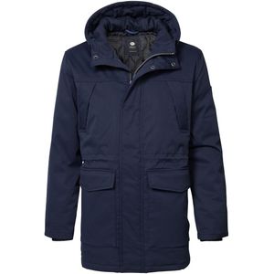 Parka met kap PETROL INDUSTRIES. Polyester materiaal. Maten XXL. Blauw kleur