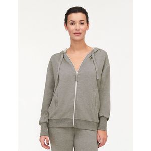 PASSIONATA - Mama - Zip-up Hoodie - Mêleegrijs - Viscose Materiaal