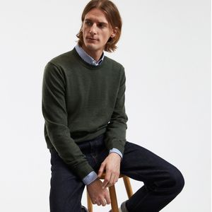 BASTIEN LA REDOUTE COLLECTIONS - Trui - Groen - Merinoswol