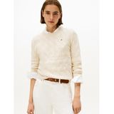 Tommy Hilfiger, Dames, Truien, Beige, Maat: XS Wol,