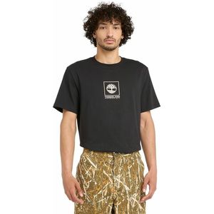 Timberland - T-shirt - Zwart - Katoen