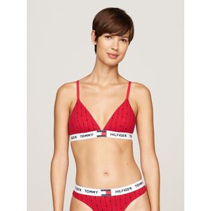 TOMMY HILFIGER - Triangel-BH Heritage - Rood - Bio Katoen - Zonder Binnencups