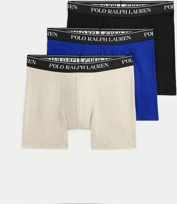 POLO RALPH LAUREN - Set van 3 Boxershorts - Grijs - Katoen