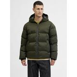 Donsjas met kap JACK & JONES. Polyester materiaal. Maten L. Groen kleur