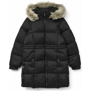 VERO MODA - Lange Donsjas - Zwart - 100% Polyester