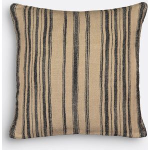 Belaga - Kussensloop - Naturel/Zwart - Katoen/Linnen Mix