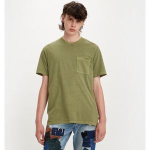 T-shirt met ronde hals en korte mouwen LEVI'S. Katoen materiaal. Maten S. Groen kleur