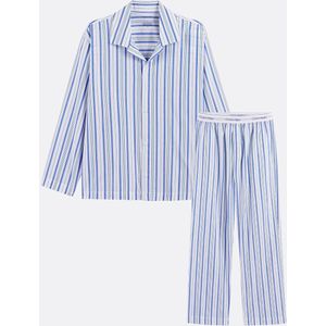 Calvin Klein Underwear Pyjama lang  blauw / turquoise / wit