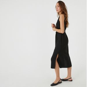 LA REDOUTE COLLECTIONS - Rechte Jurk - Zwart - Polyester - Zonder Mouwen