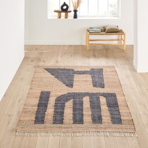 Vloerkleed 80% jute, Uralio LA REDOUTE INTERIEURS. Jute materiaal. Maten 160 x 230 cm. Beige kleur