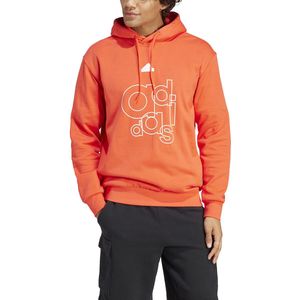 Hoodie Brand Love ADIDAS SPORTSWEAR. Katoen materiaal. Maten L. Rood kleur